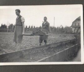 Rudolf Maurer während seiner Lehrzeit in der Gärtnerei Glauser in Langenthal